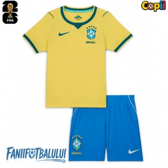 Brazilia Echipament de Fotbal Replică Mondial 2026 Copii Acasa (+ Șorturi)